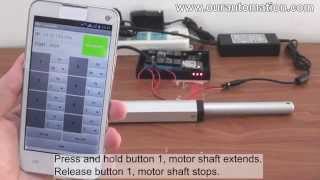 How to Remote Control Linear Actuator Motor via Mobile Phone WiFi Controller