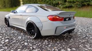 BMW - КРУТОЙ ТЮНИНГ /// BMW M4 Liberty Walk Perfomence 1/18 от GT SPIRIT