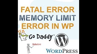How to Increase PHP Memory Limit in WordPress + Godaddy Server