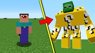 NOOB VS ZOMBIE MUTANTE DE LUCKY BLOCKS EN MUNDO REDONDO | MINECRAFT TROLL