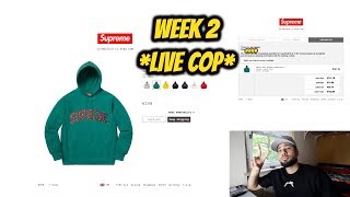 Supreme FW18 Week 2 Live Cop - THE WORST WEEK? (Manual Checkout)