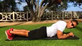 How to perfect your low plank form - core strenghtening plank exercise