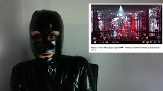 Eurovision Iceland BDSM - Latex fetish woman reaction (eng subs)