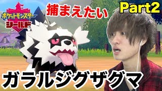 【ポケモンシールド】Part2 いきなりガラルジグザグマ登場!! 捕まえたい！