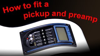 How to fit a piezo pickup and preamp into an acoustic guitar