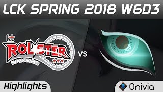 KT vs KDM Highlights Game 2 LCK Spring 2018 W6D KT Rolster vs Kongdoo Monster by Onivia