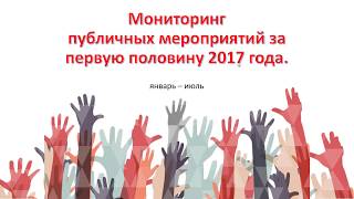 Итоги мониторинга публичных мероприятий в Перми (январь - июль 2017 г.)