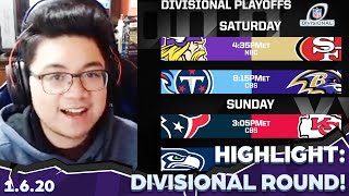 Larlar Predicts NFL DIVISIONAL ROUND 2019! | 1.6.2020 Stream Highlight