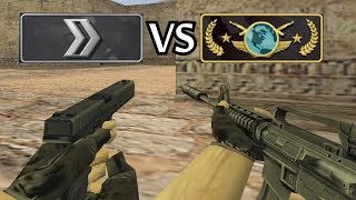 GLOBAL ELITE vs SILVER w CS 1.6 ( Moja dziewczyna Vs Ja )