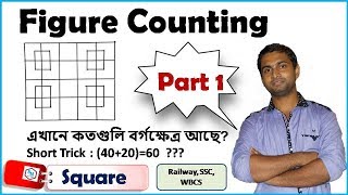 Figure counting Reasoning Tricks | How many Square ? (Bengali)