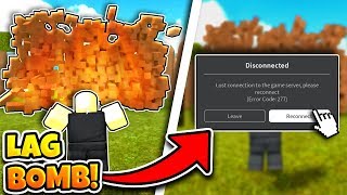 WE MADE A *LAG BOMB* AND BROKE THE SERVER! (Roblox Booga Booga)