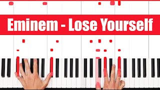 Lose Yourself Eminem Piano Tutorial - LICK