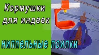 Автоматическая кормушка.  Ниппельные поилки