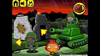 Monkey Go Happy Stage 296 Battlefield Walkthrough [PencilKids]