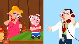 пять поросенка | песни для детей | пять поросенка мультфильм | Five Little Piggies | Kids Tv Russia