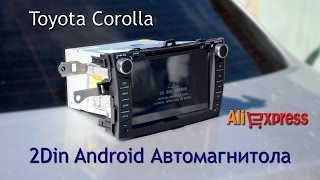 Китайская Android магнитола для Toyota Corolla e150