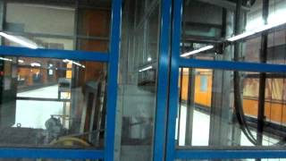 Otis traction glass elevator at Rathaus subway station in Essen