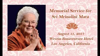 Sri Mrinalini Mata Memorial Service