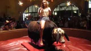 she rides the bull amazing with music