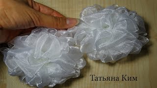 Бантики из СССР/Пышные бантики Канзаши/Lush bows of Kanzashi