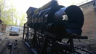 Барабанный грохот МБГ 100  Троммель Trommel  с ленточным питателем