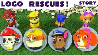 Paw Patrol Stop Motion Play Doh Logo Surprise Toys Rescue from Joker Toy Story by ToyTrains4u