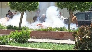 فيديو للحظة إنفجار قنبلة الإتحادية فى وجه خبراء المفرقعات وإستشهادهم