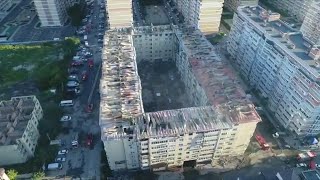 Последствия пожара в многоэтажном доме в Краснодаре
