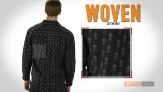 Woven Cotton Shirt - Long Sleeve (For Men)