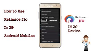 How To use Reliance Jio Sim In 3G Phone Without Root 2017