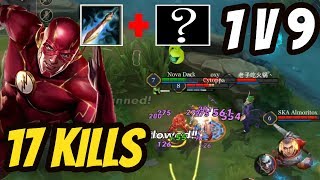 FLASH NEW BUILD 1v9 Solo Carry | 17 Kills | Arena of Valor Flash Gameplay