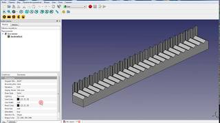 FreeCAD рейка зубчатая Верстак Gear часть 2 [Rack Gear] Workbench Gear