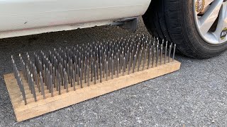 Experiment Car vs 200 Nails | Crushing crunchy & soft things by car | Test Ex