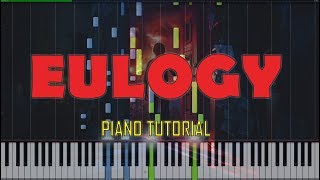 Stranger Things 2 Soundtrack - Eulogy Piano Tutorial Synth ( Piano Sheet + Synthesia + FREE MIDI )