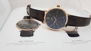 Обзор часов IWC Portofino ref IW510104 Hand-Wound Eight Days розовое золото 45мм !