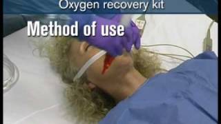 Oxygen therapy recovery T piece.