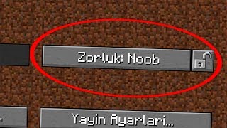 MİNECRAFT'TA YENİ GELEN NOOB ETKİ ZORLUK SEVİYESİ - EFSANE - Minecraft