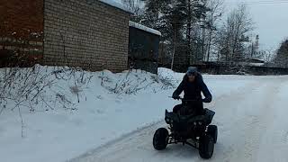 Квадроцикл с мотором от бензопилы, ещё один выезд.