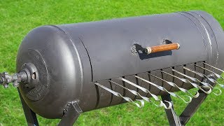 Мангал из баллона за 2 часа своими руками! Идея для самоделки!