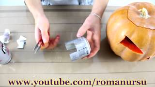 Как сделать огненную тыкву с эффектом дыма своими руками / How to make a fire pumpkin