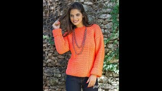 Джемпер Платочной Вязкой Спицами - 2019 / Cardigan with Flocking Knitting Needles