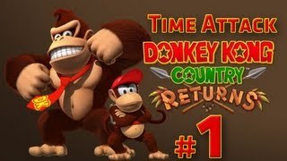 Donkey Kong Country Returns: Time Attack - World 1