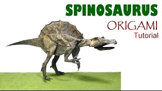 Origami Spinosaurus Tutorial  (Satoshi Kamiya) dinosaur 折り紙 スピノサウルス оригами  Dinosaurier