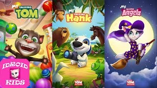 My Talking Tom Level 1 VS My Talking Hank Level 1 VS My Talking Angela Level 1