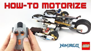 HOW TO Motorize Ultra Stealth Raider LEGO NINJAGO #70595 DIY