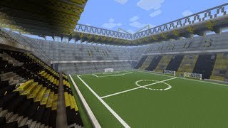 Borussia Dortmund Signal Iduna Park - Stadion w Minecraft + Save