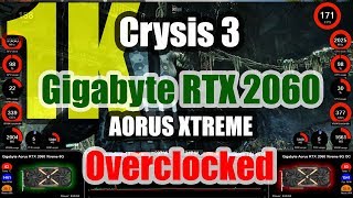 Crysis 3 (1K) - Gigabyte Aorus RTX 2060 Xtreme 6G Overclocked