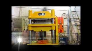 kauçuk presi 200 ton 800x800 mm tablalı özkan pres hidrolik pres. www.ozkanpres.com