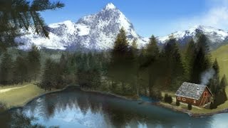 Dipingere con Photoshop un paesaggio alpino di fantasia