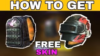 How to get free backpack skin and helmet skin in pubg mobile/get free helmet and backpack skin
